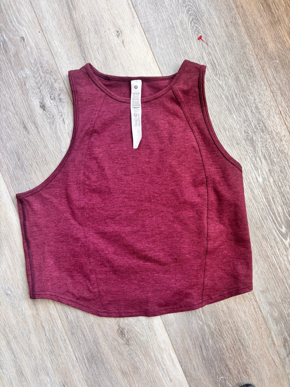LULULEMON Softy Suedey Crewneck Cropped Tank Top